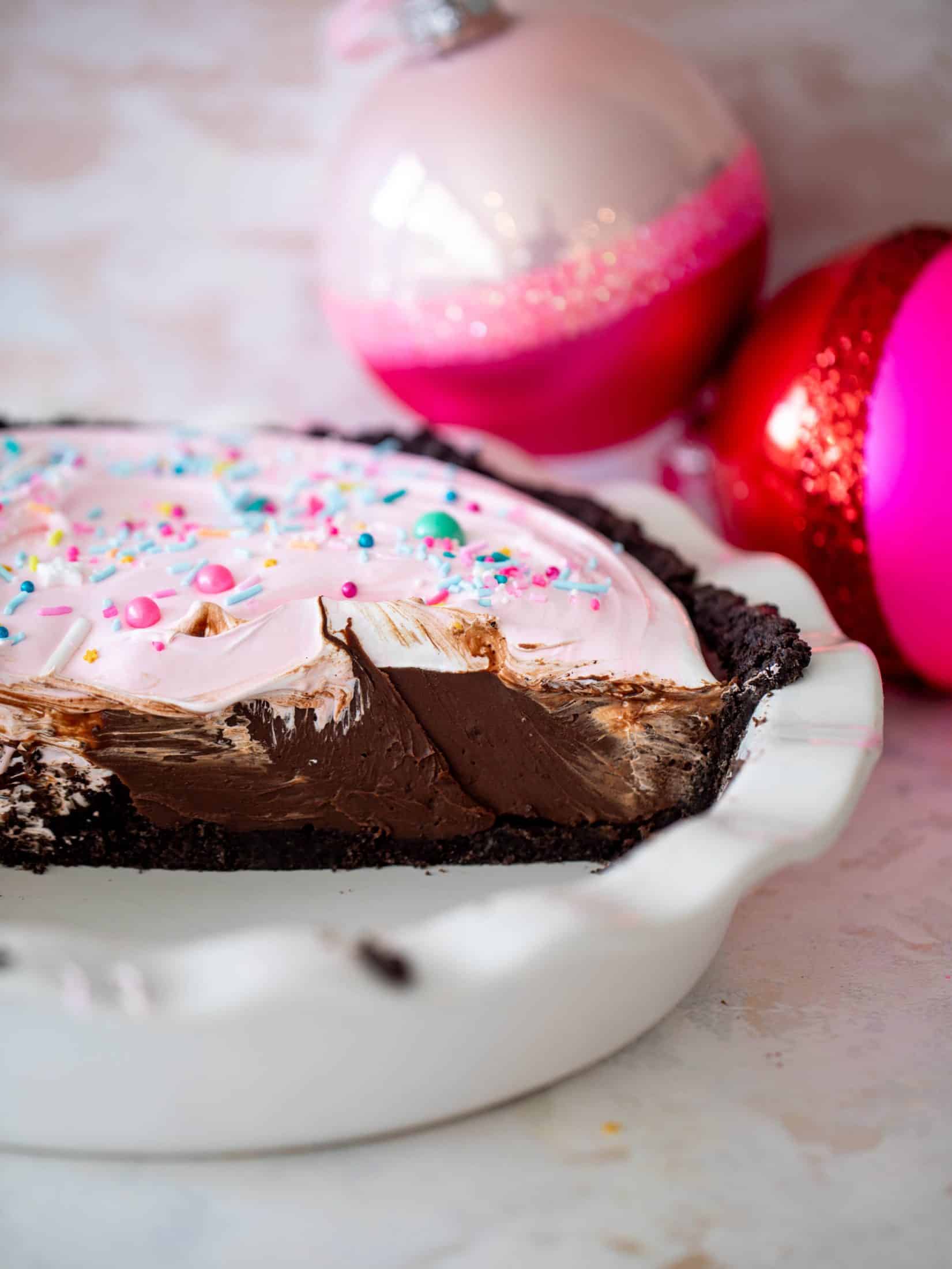 chocolate peppermint pie