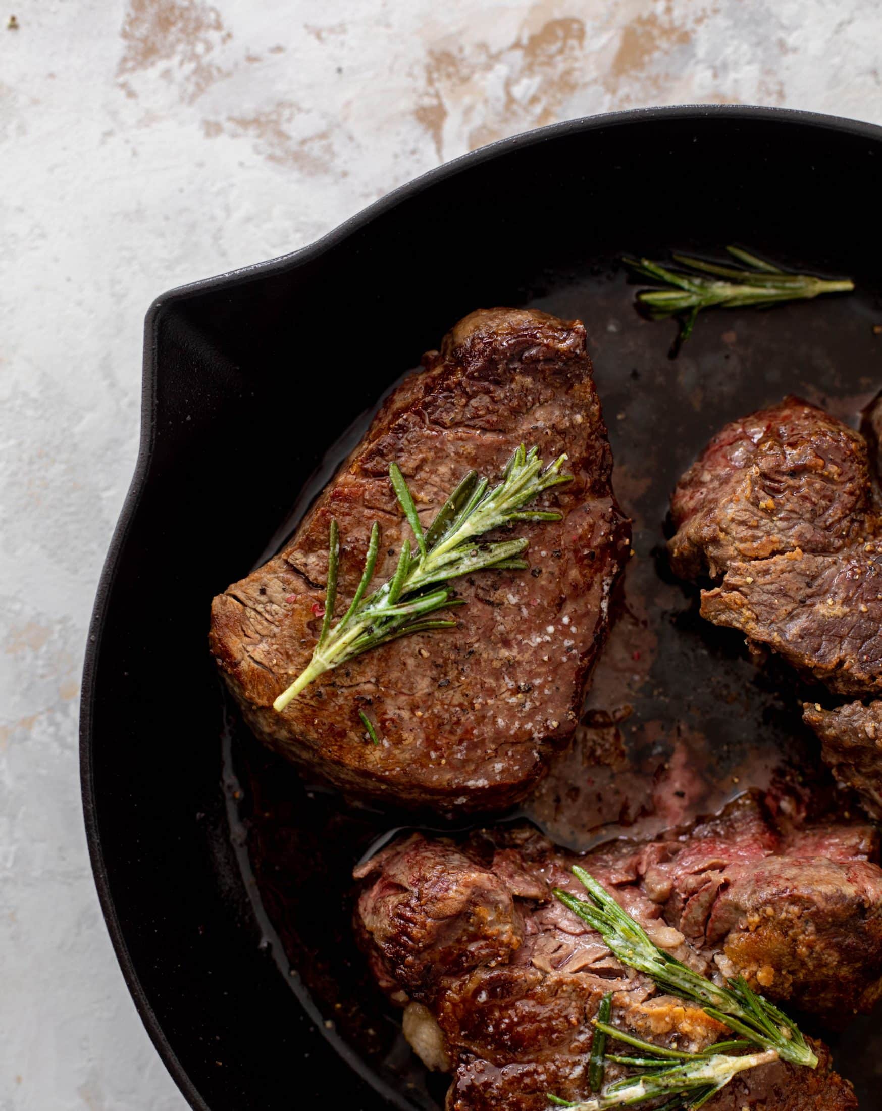 rosemary butter steaks