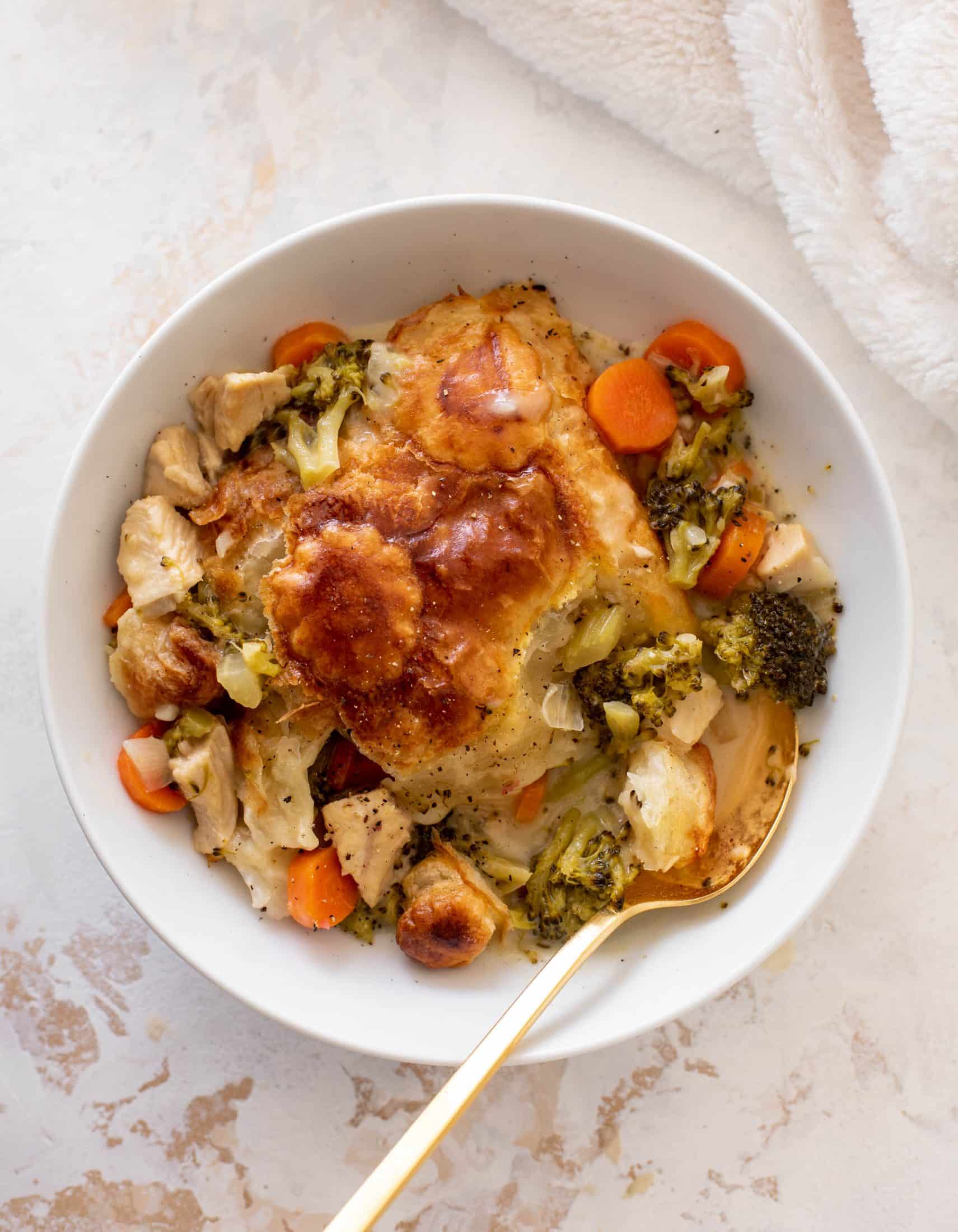 broccoli cheddar chicken pot pie