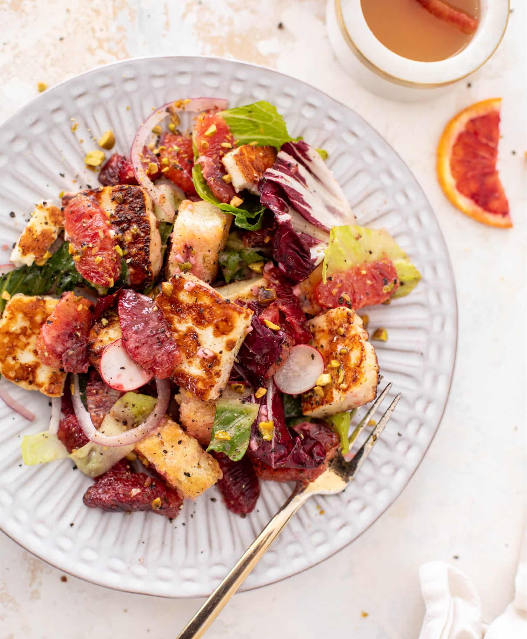 blood orange panzanella