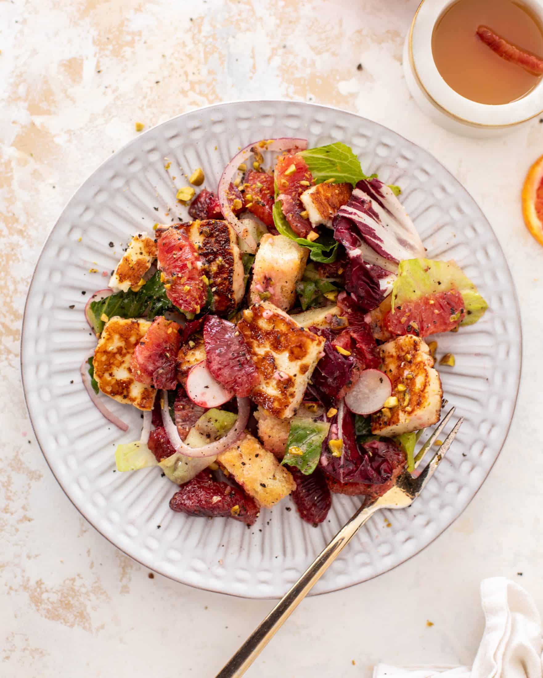 blood orange panzanella