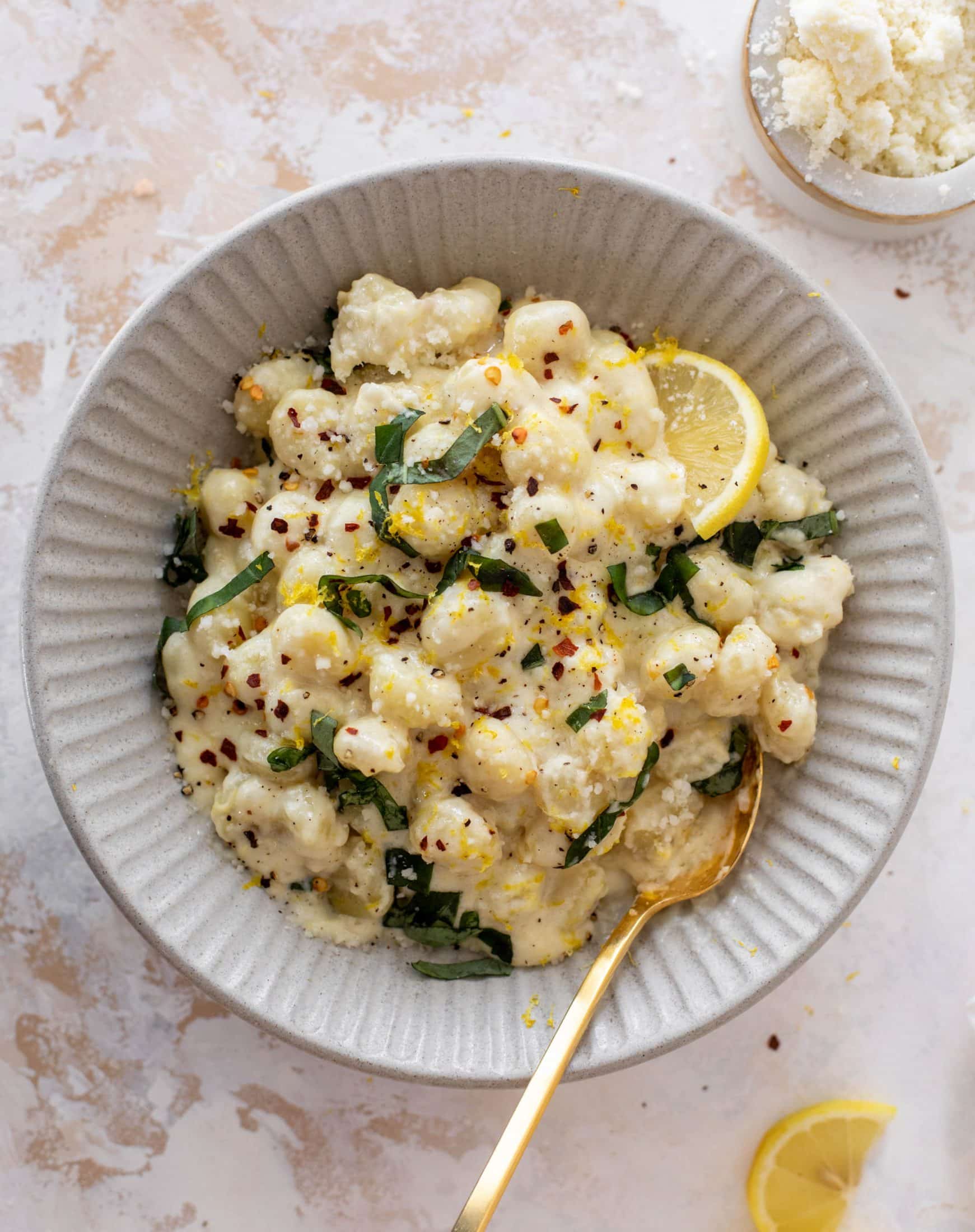 creamy lemon gnocchi