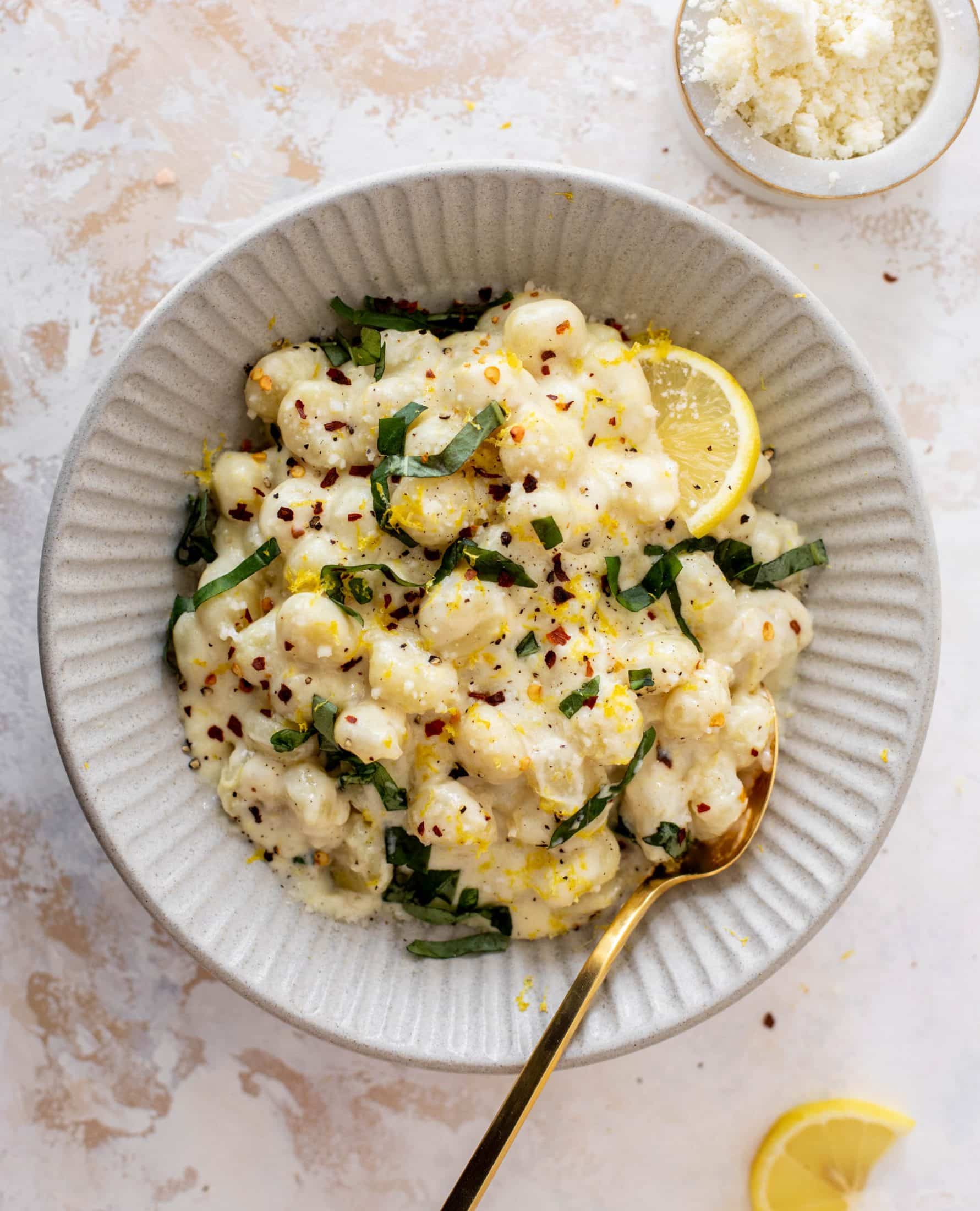 creamy lemon gnocchi