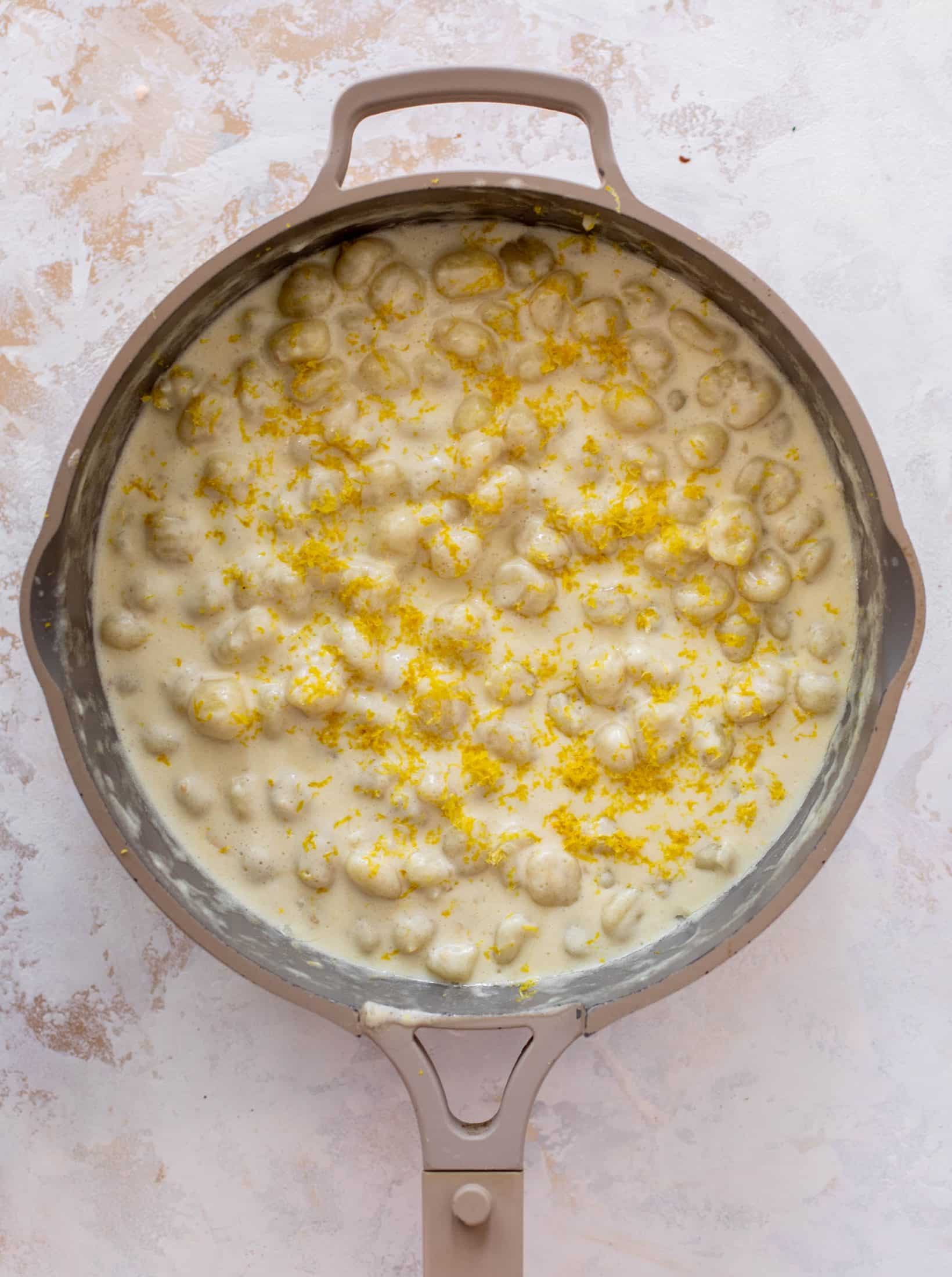 creamy lemon gnocchi