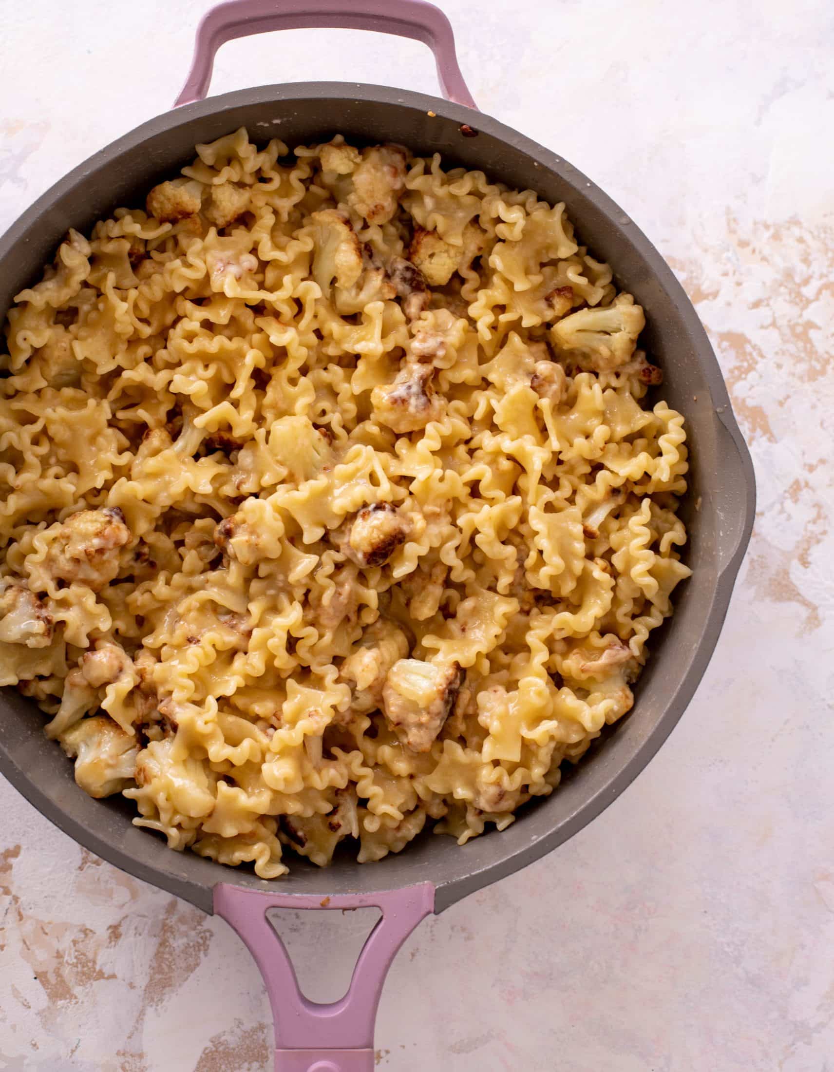 toasted cauliflower buttered noodles