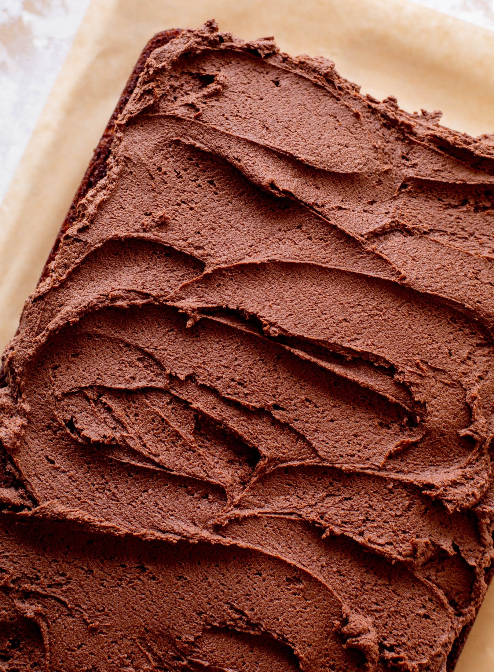 banana cake with chocolate peanut butter frosting