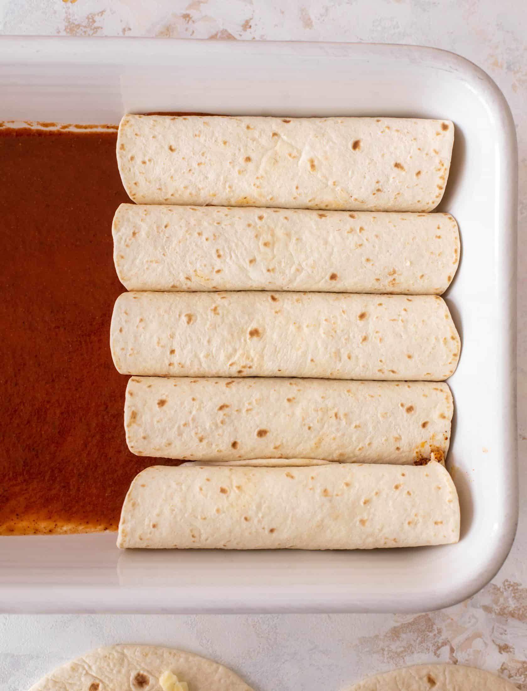 chipotle cheddar cauliflower enchiladas