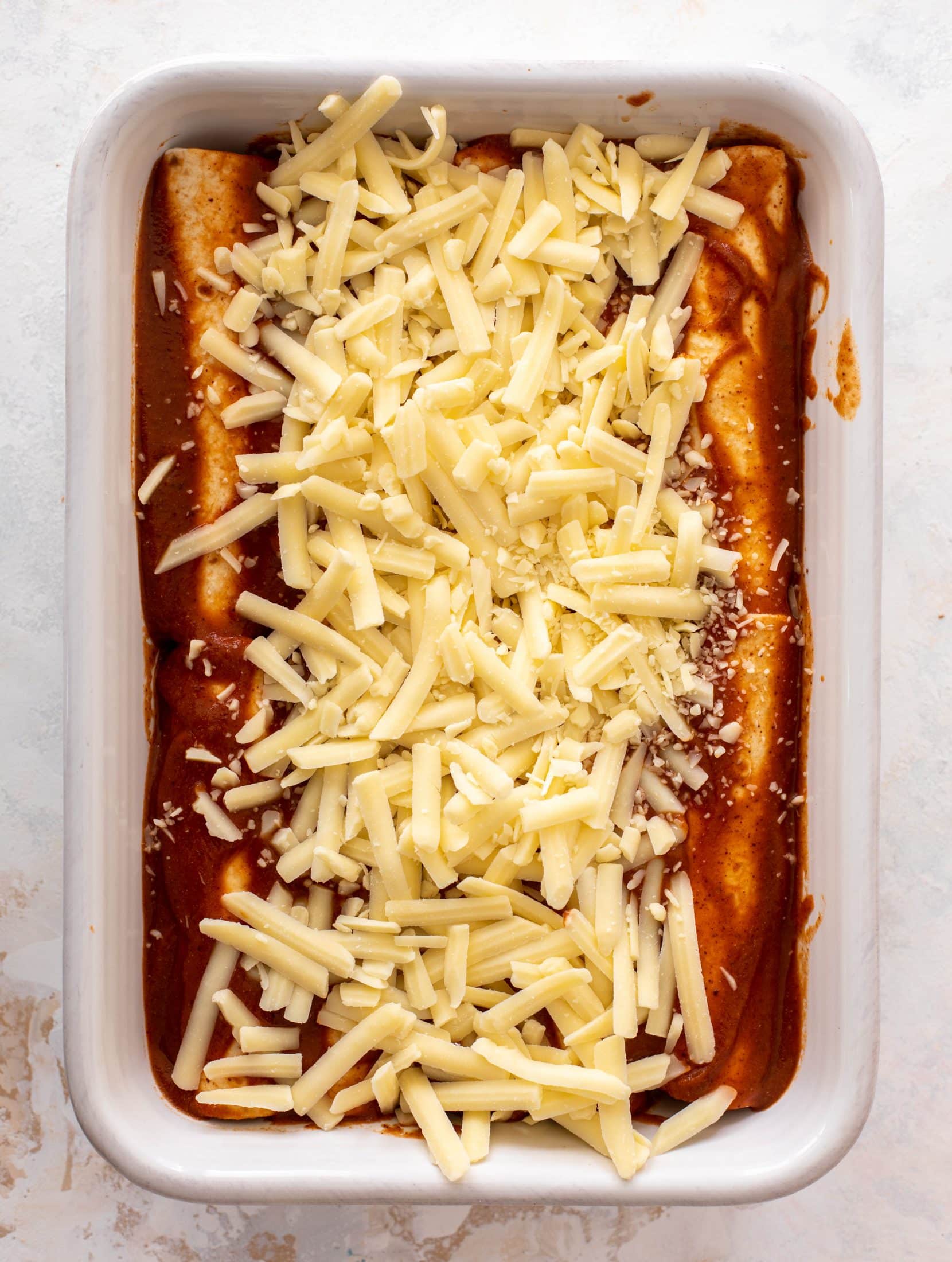 chipotle cheddar cauliflower enchiladas