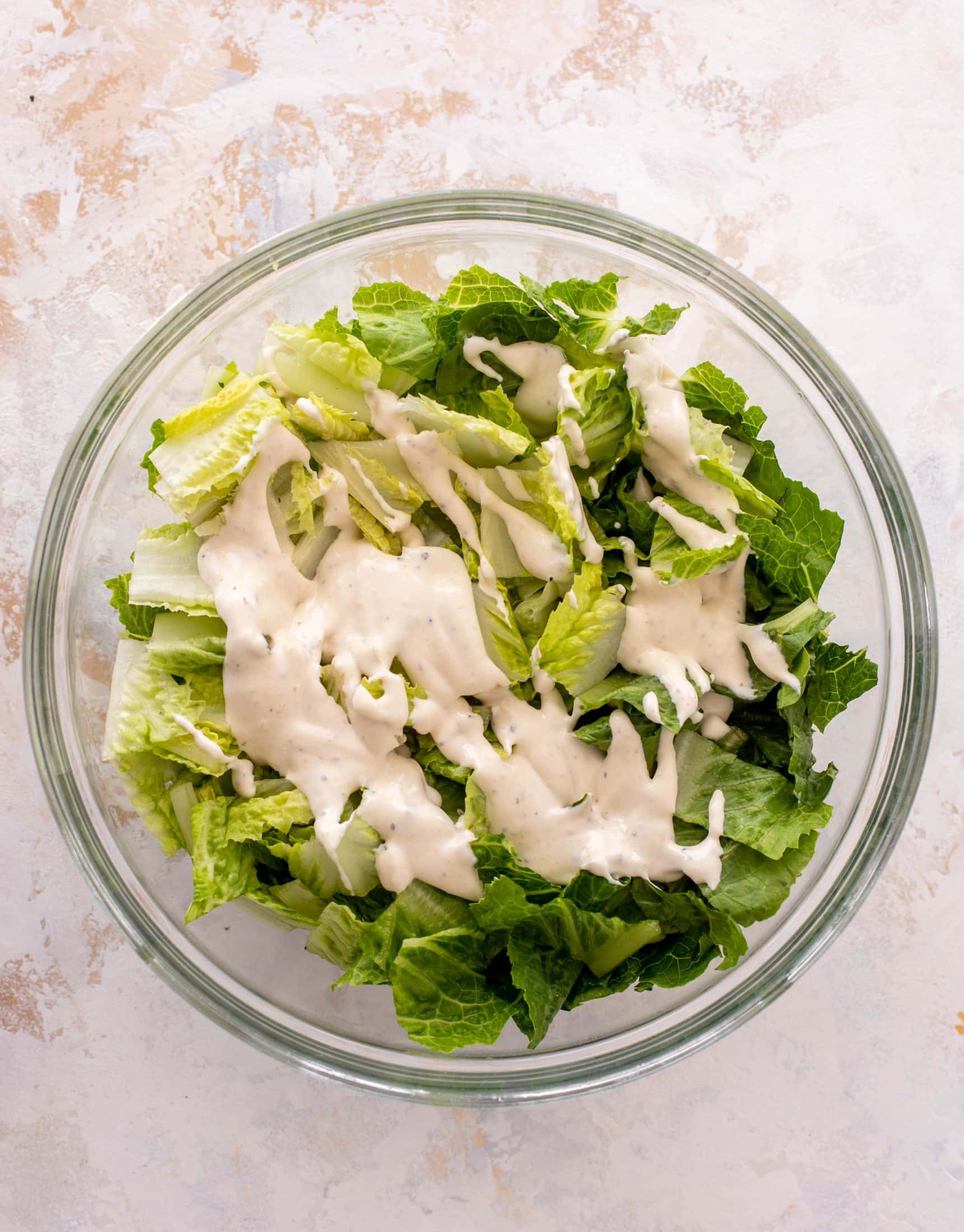 crab cake caesar with old bay croutons