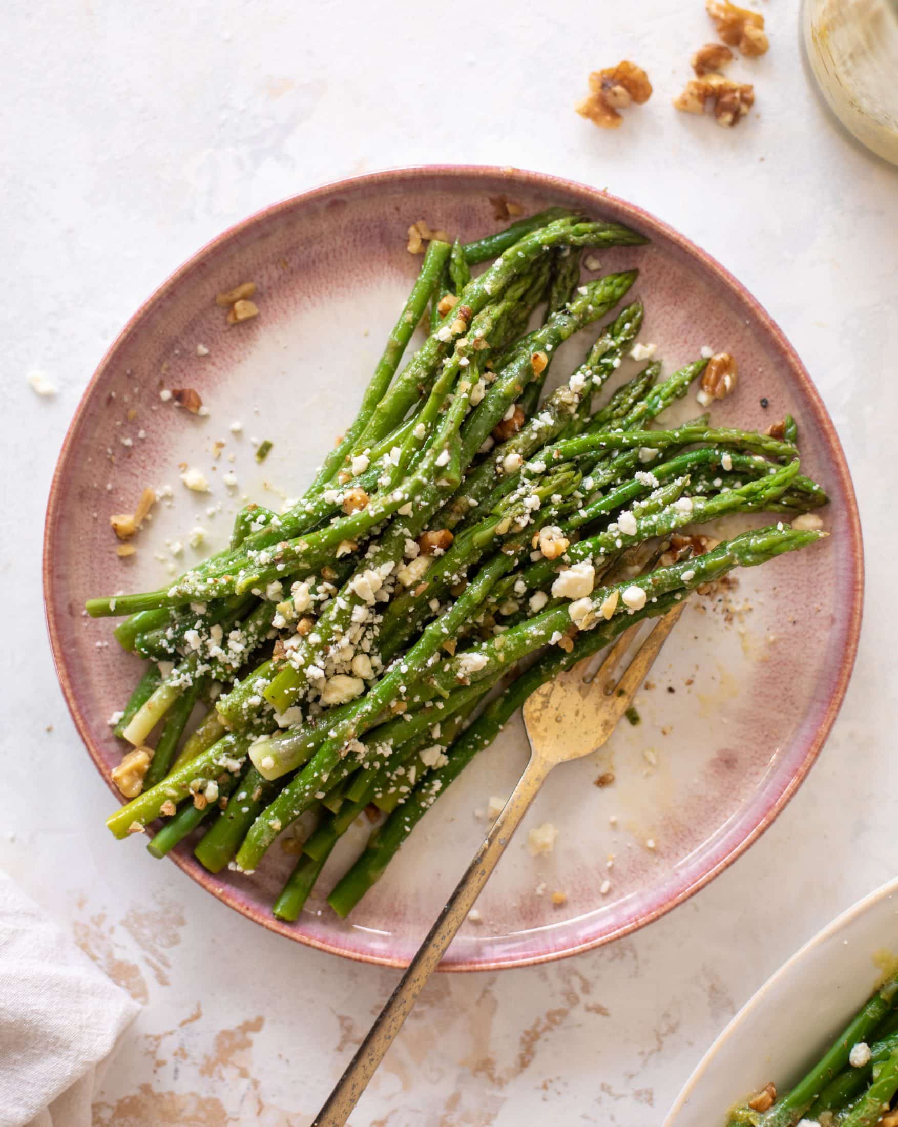 chilled asparagus crunch salad