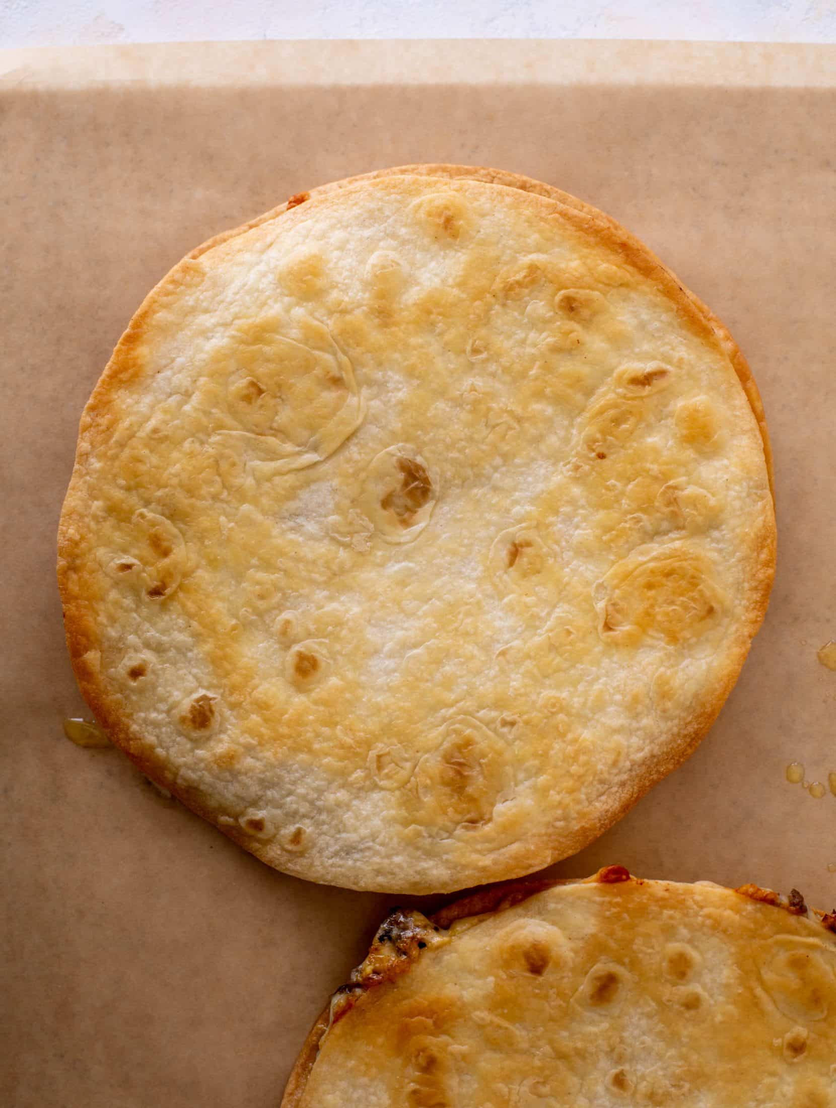 crispy baked cheeseburger quesadillas