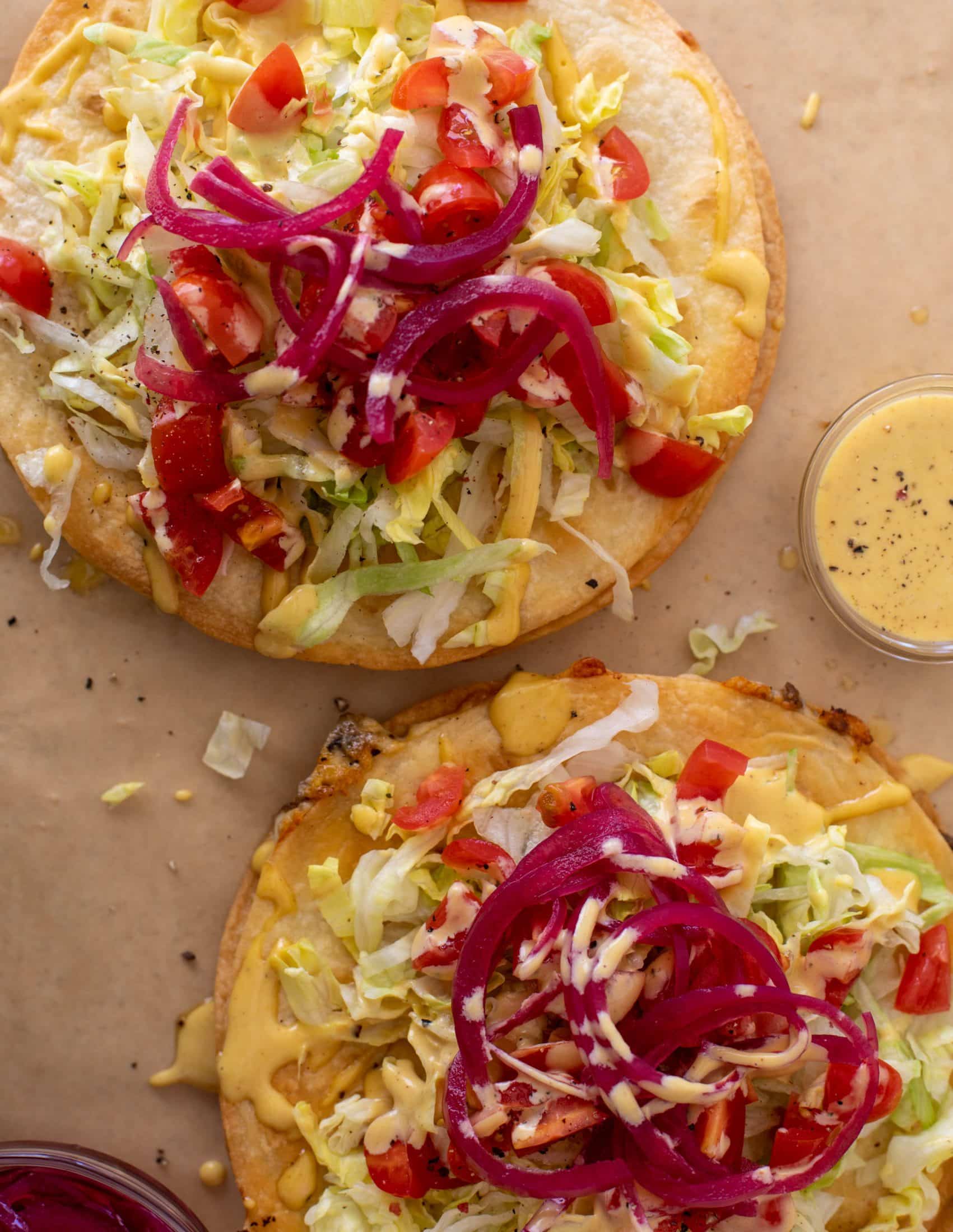 crispy baked cheeseburger quesadillas