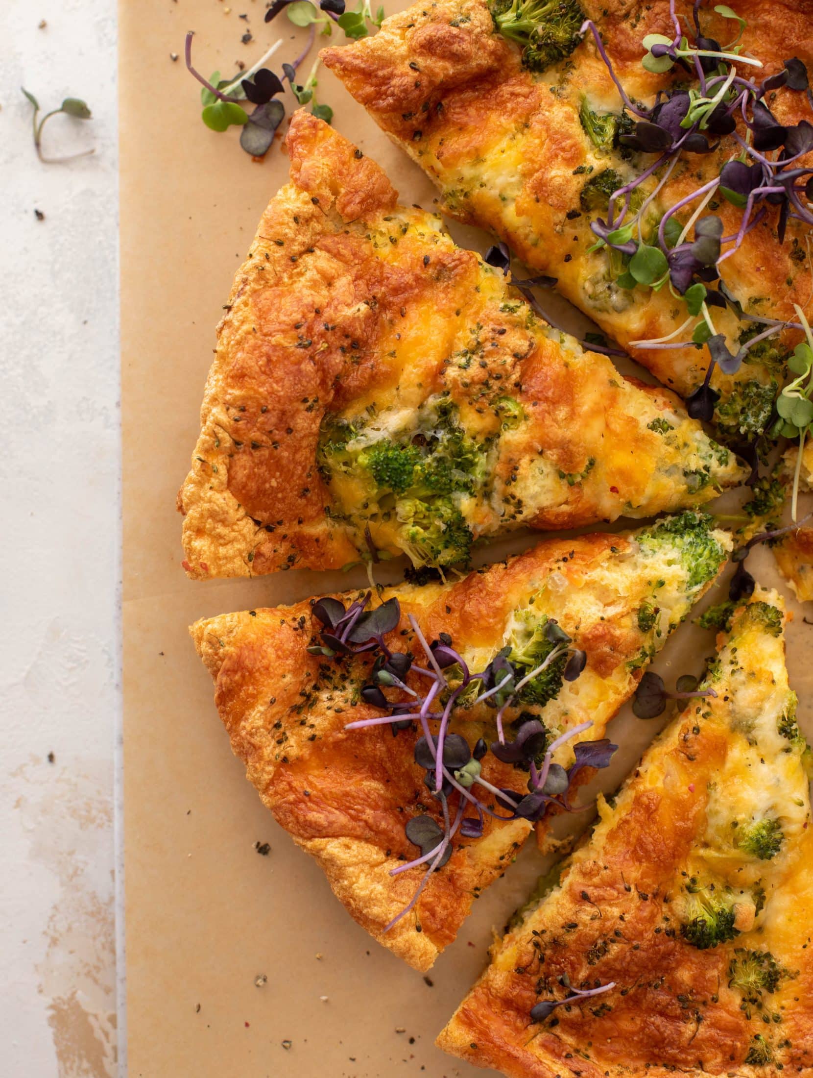 broccoli cheddar frittata souffle