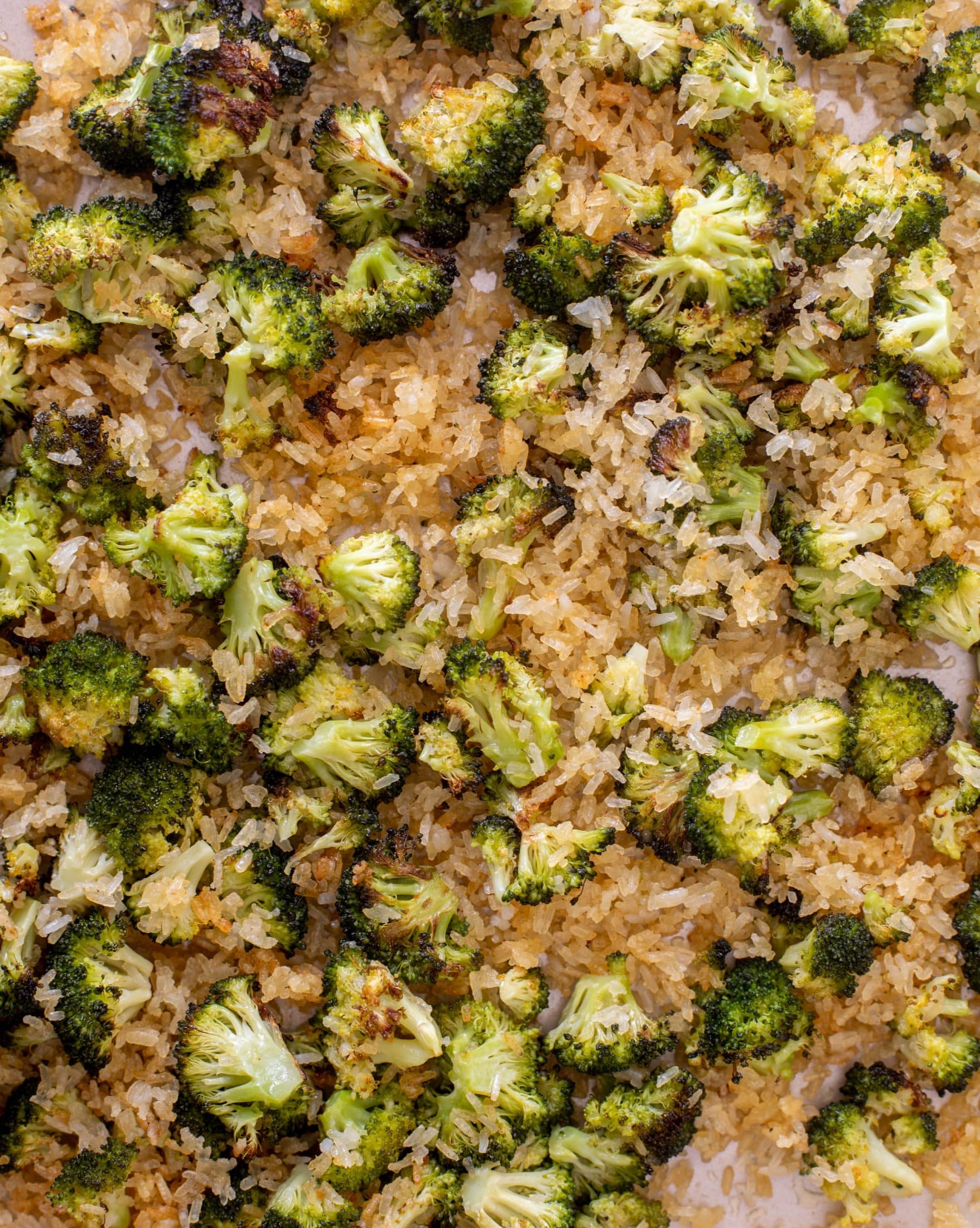 crispy rice broccoli salad