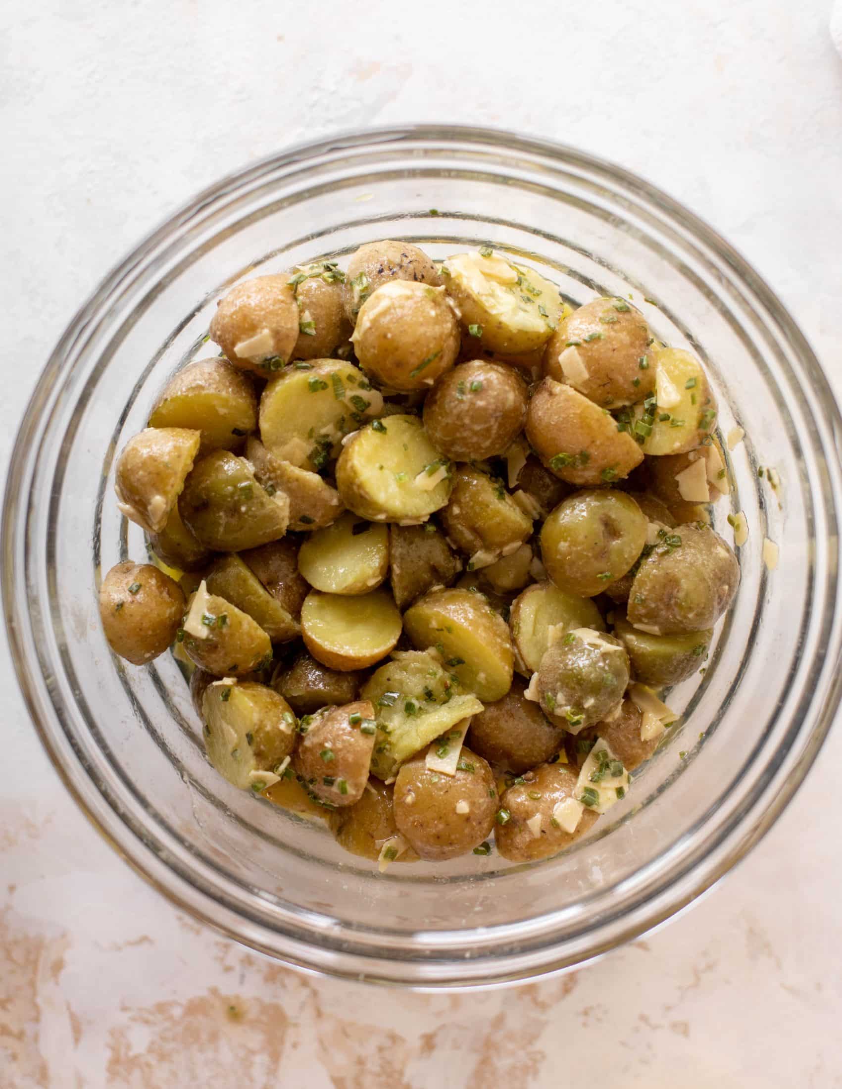 lemon chive potato salad