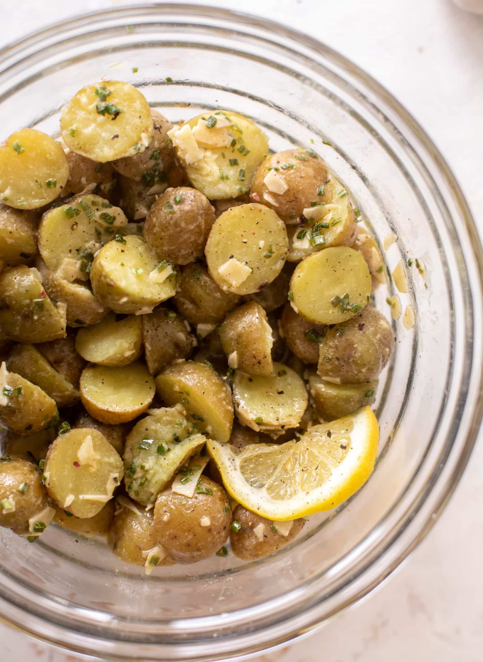 lemon chive potato salad