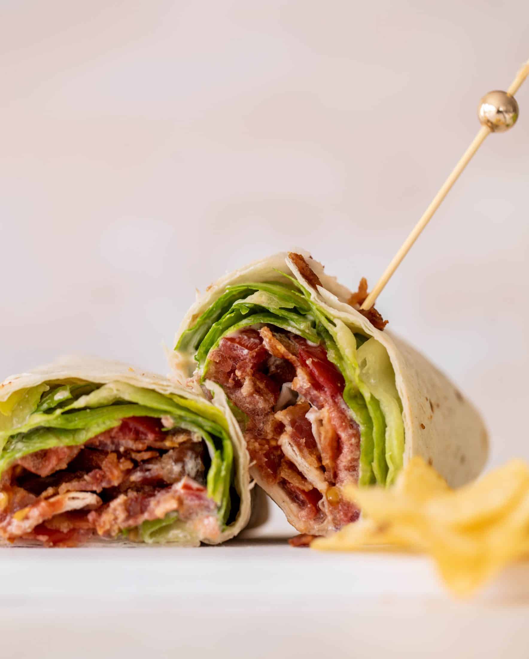 BLT wraps with jalapeno ranch