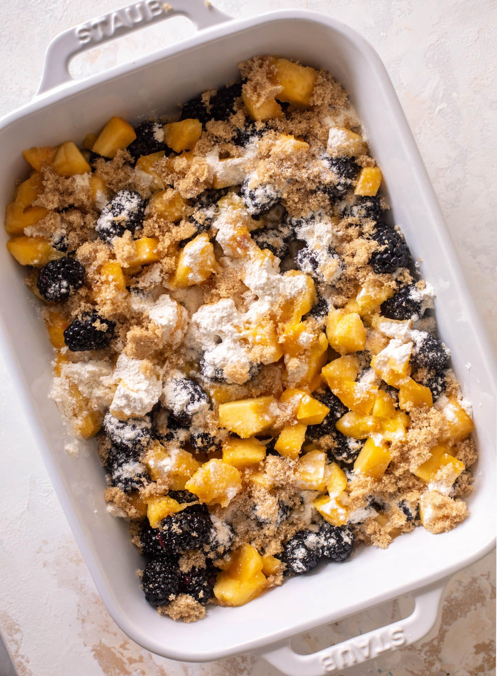 blackberry peach crisp