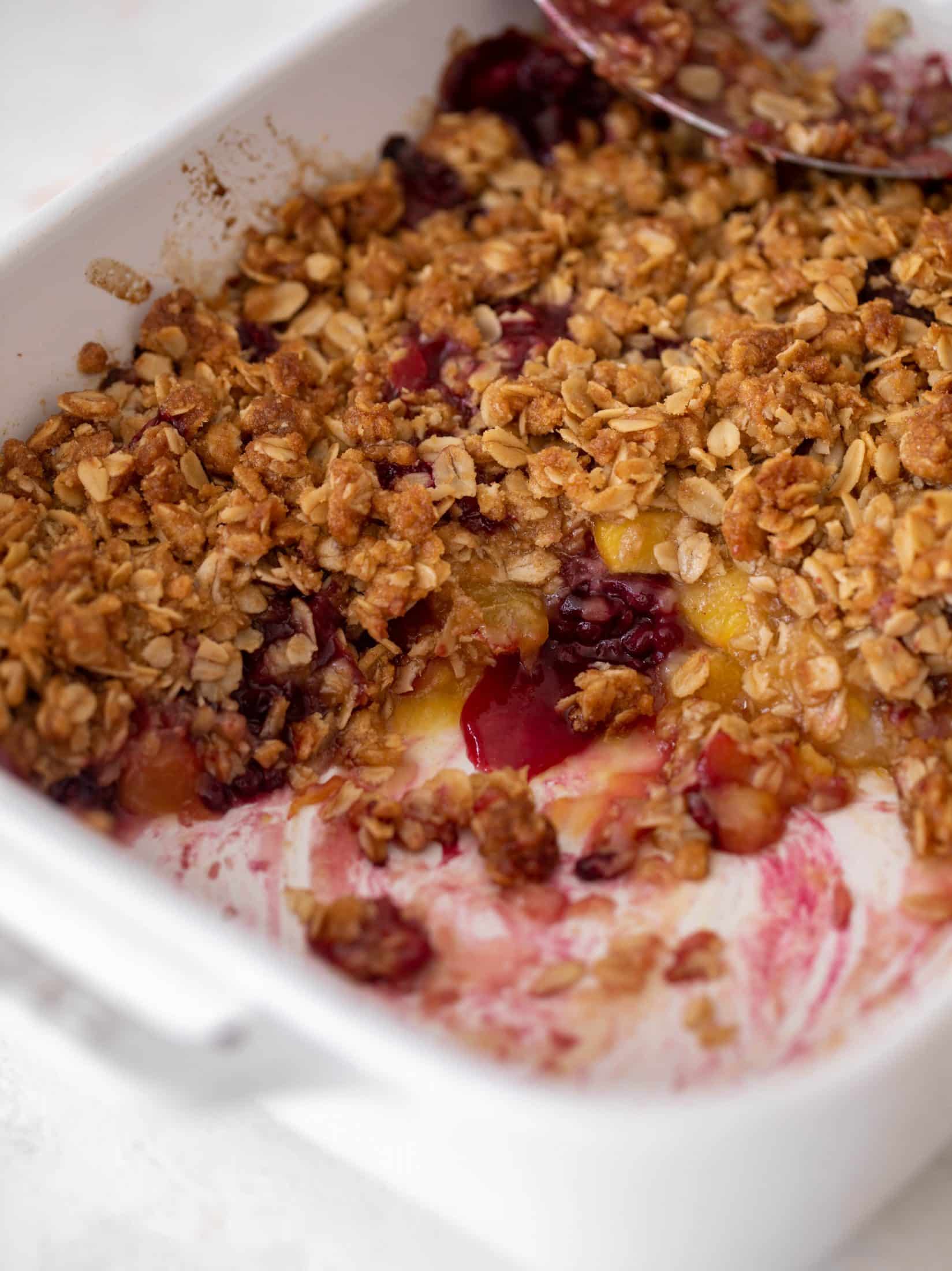blackberry peach crisp
