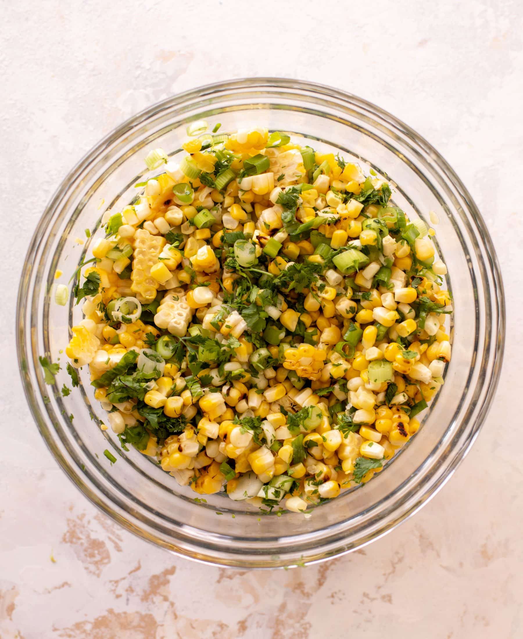 grilled buffalo chicken with corn salad