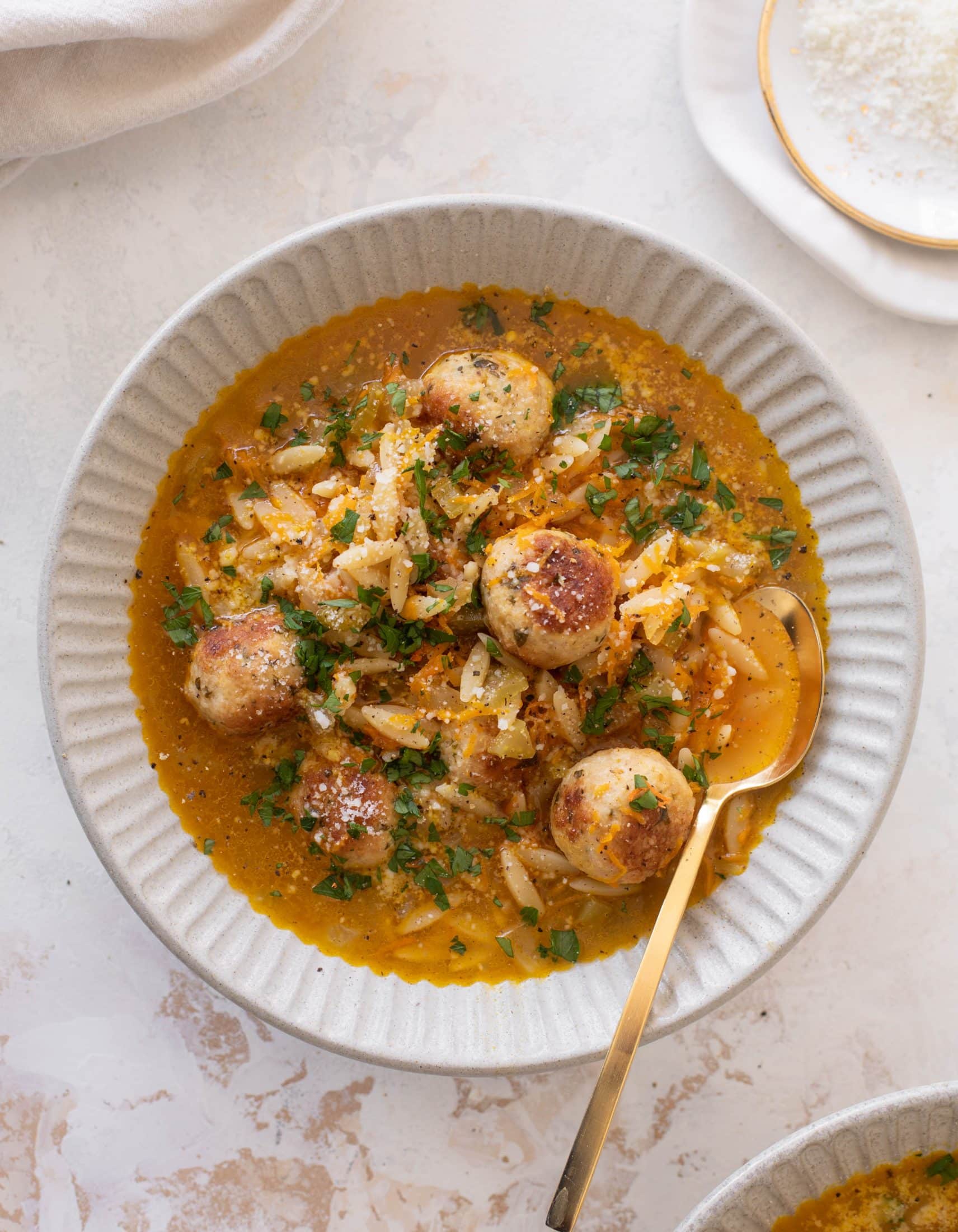 chicken meatball noodle soup