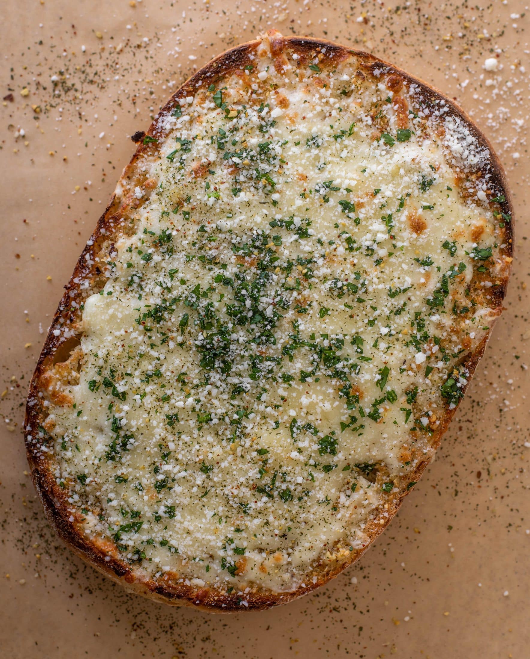cheesy spicy garlic bread