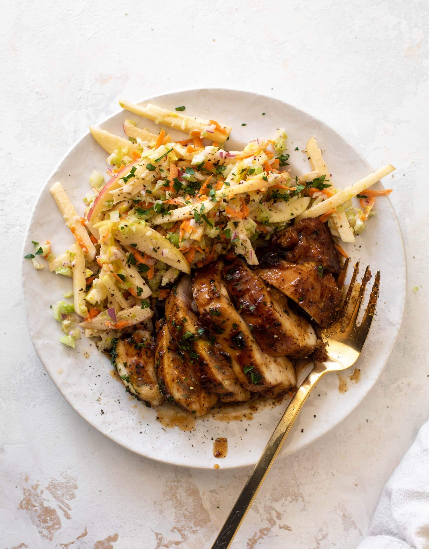 sticky apple cider chicken