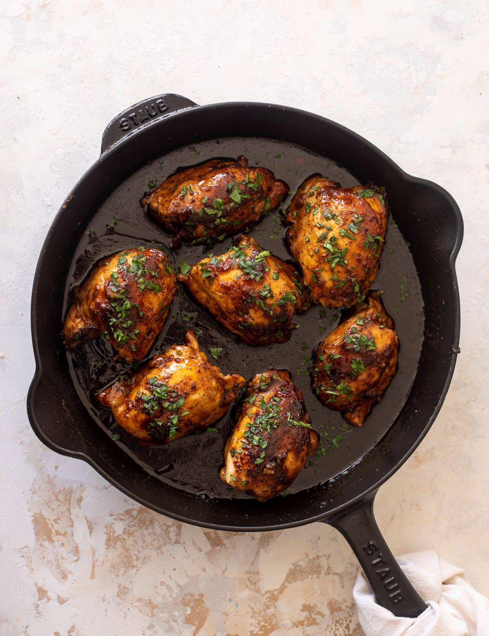 sticky apple cider chicken