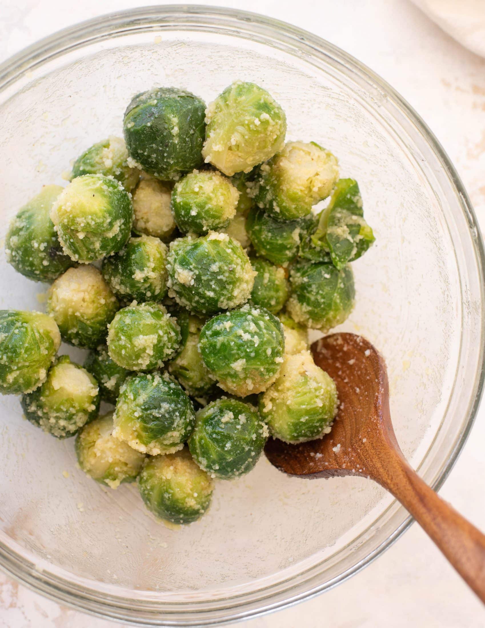 smashed brussels sprouts with hot honey