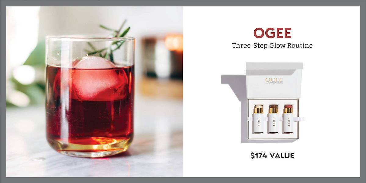 Ogee prize with Merry Mocktail.