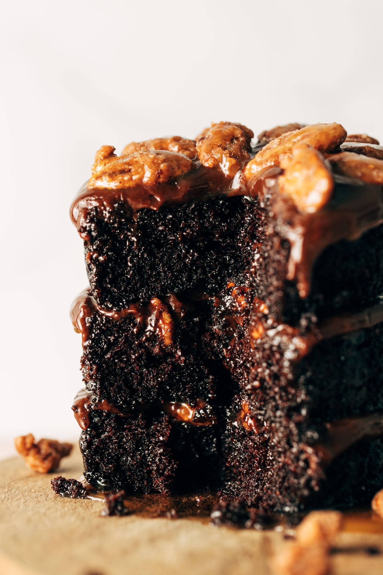 Turtle cake with a wedge taken out of it